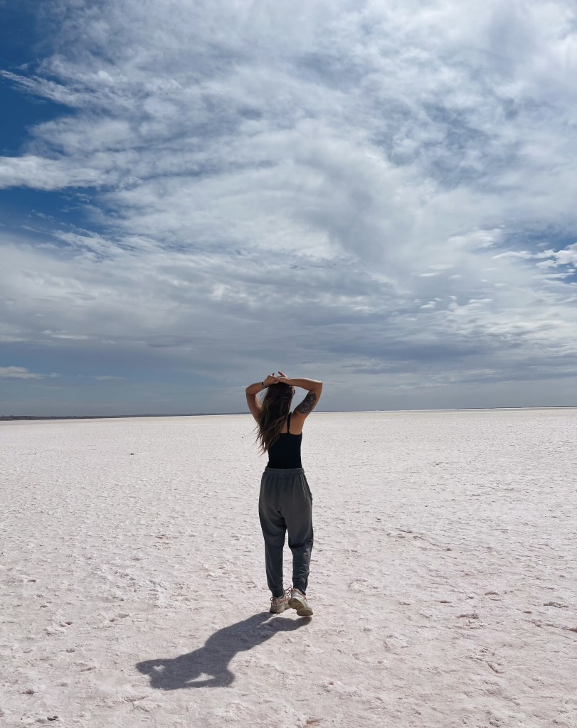 Salt lake in Australia